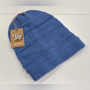 Yo Colorado Women's Drift Slouch Beanie Hat NWT Iris Blue Winter Ski Snow